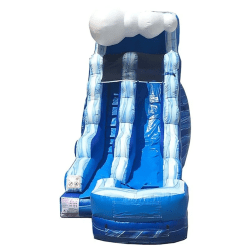 15 foot inflatable water slide blue wave marble2 1 1745427807 15' Blue Wave Water Slide