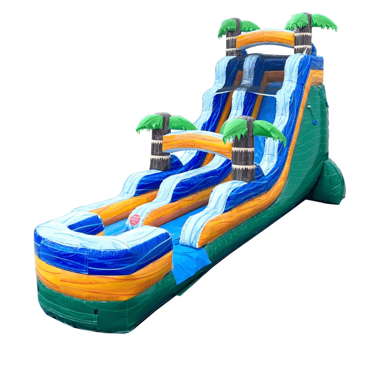 18' Tropical Water Slide